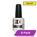 Kupa Gel Matte Top Coat | Soak Off [15-ml Bottle] (6-Pack)